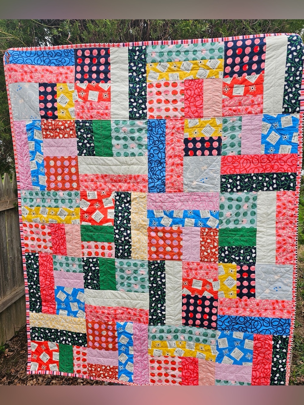 Handmade Patchwork Quilt: Ruby Star Society Tomato Tomahto Vintage Style